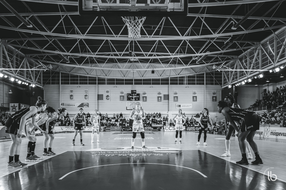 projet #allezlesfilles - basketball lfb Mondeville rencontre Tarbes par laurence bichon