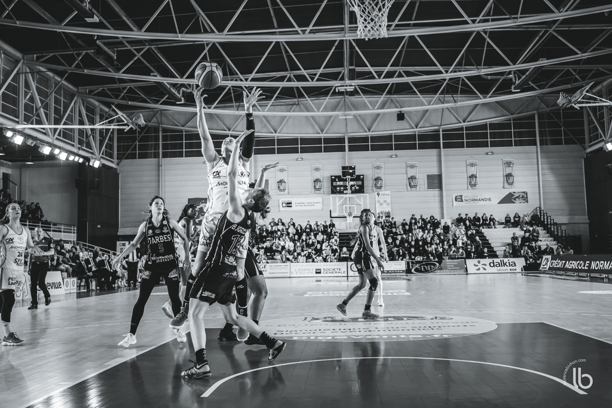 projet #allezlesfilles - basketball lfb Mondeville rencontre Tarbes par laurence bichon