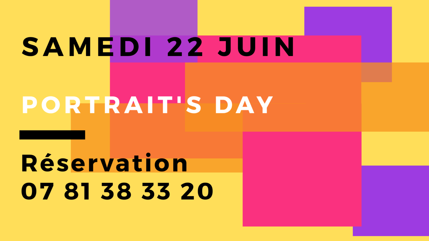 Portrait's day à Meudon : le 22 juin 2019, au studio photo, journée dédiée au portrait linkedin.