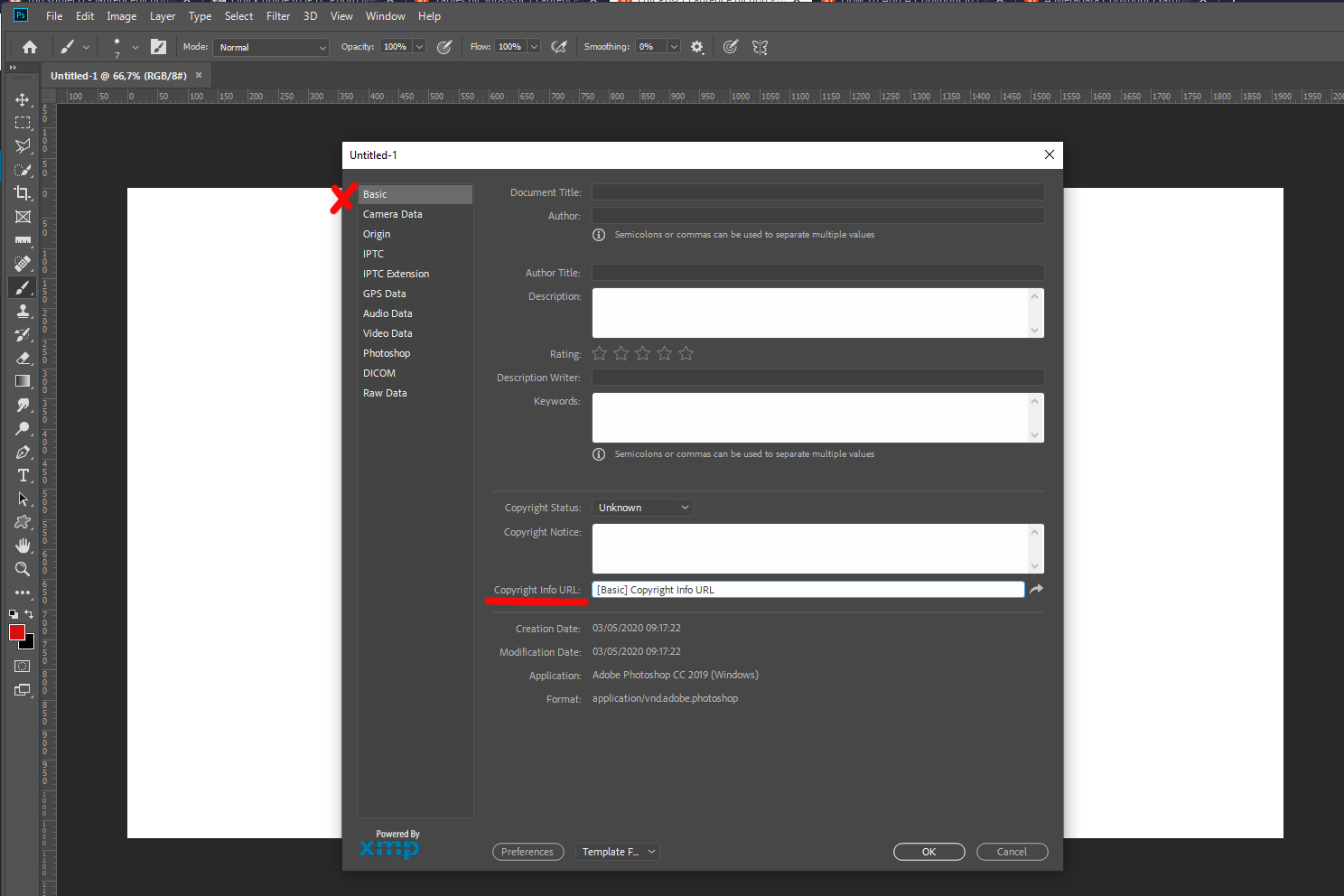 Photoshop Guide For Google Image License Metadata Licensor WebStatement